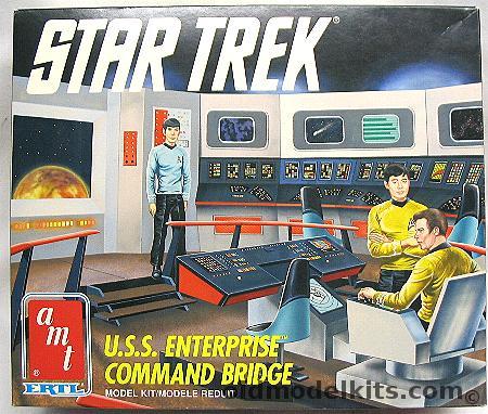 AMT 1/32 Star Trek USS Enterprise Command Bridge - With Outer Space Outfitters Staion Panel Detail Set - From TV Series, 6007 plastic model kit